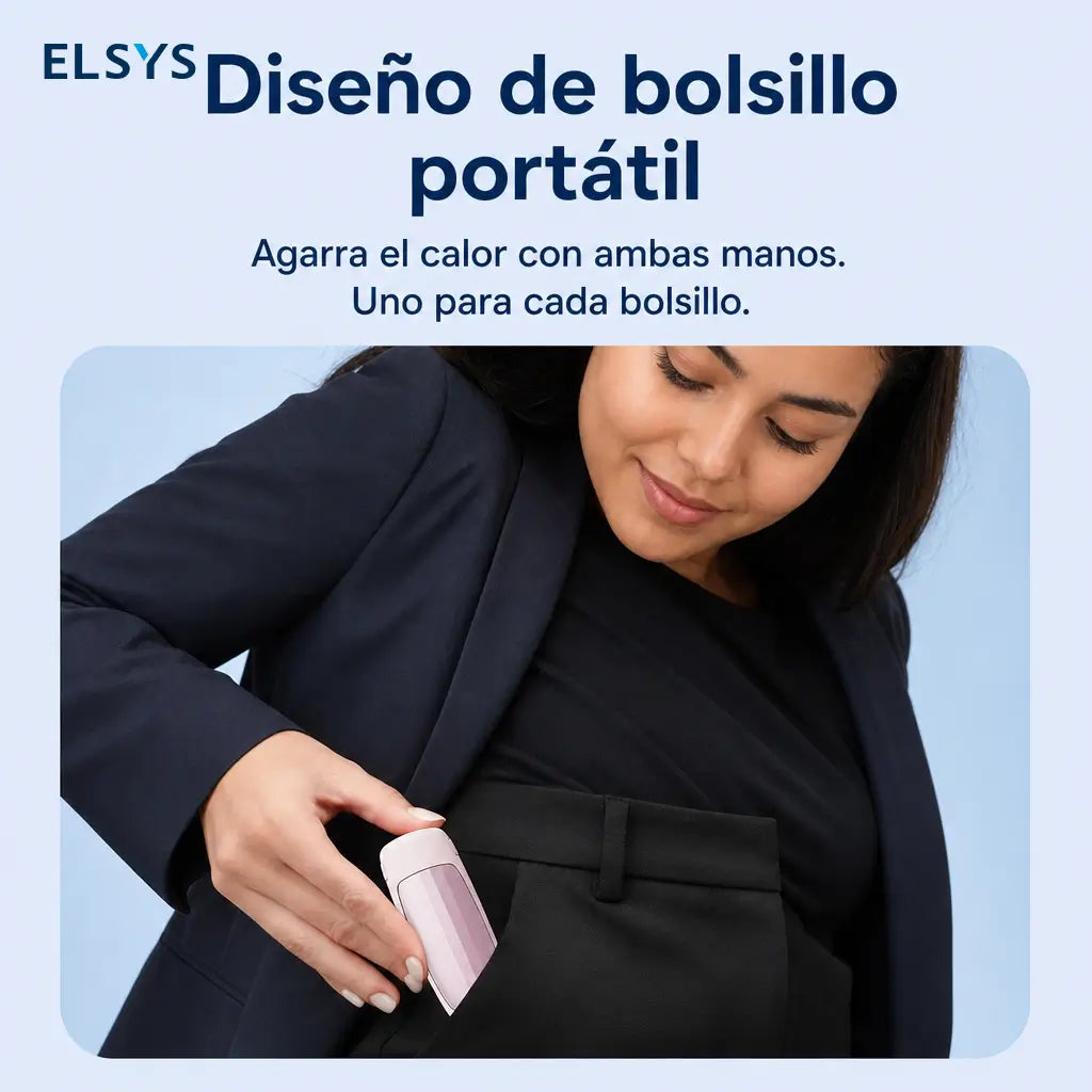 Calentadores eléctricos de bolsillo 2 piezas con agarre antideslizante y 5 temperaturas para caza, golf y campamento en invierno al aire libre