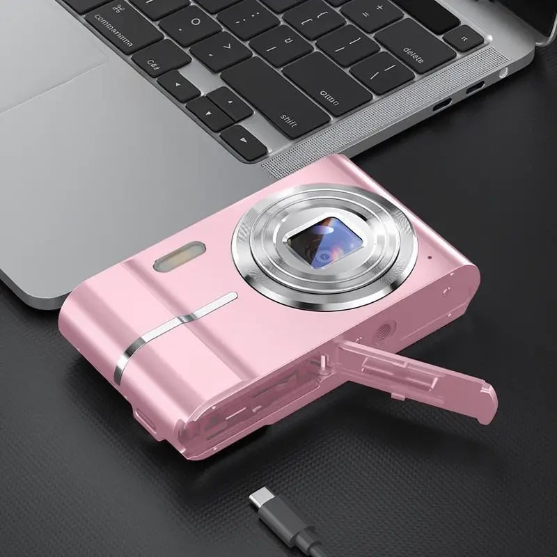 Cámara Digital FHD 1080P con Tarjeta SD, Zoom Digital 16X, Mini Cámara Portátil para Adolescentes y Estudiantes, Cámara Compacta para Regalo y Gadgets Tecnológicos