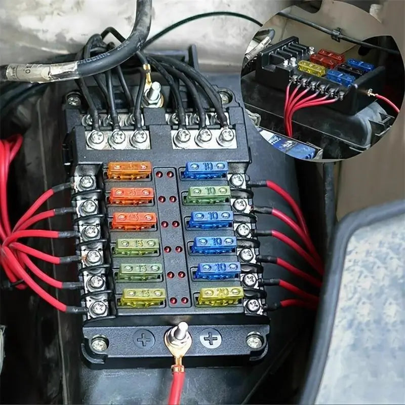 Kit de Surtido de 300 Fusibles para Automóvil, 150 Mini Fusibles + 150 Estándar con Extractor – Repuesto para Camioneta, Bote y RV (2A 3A 5A 7.5A 10A 15A 20A 25A 30A 35A 40A)