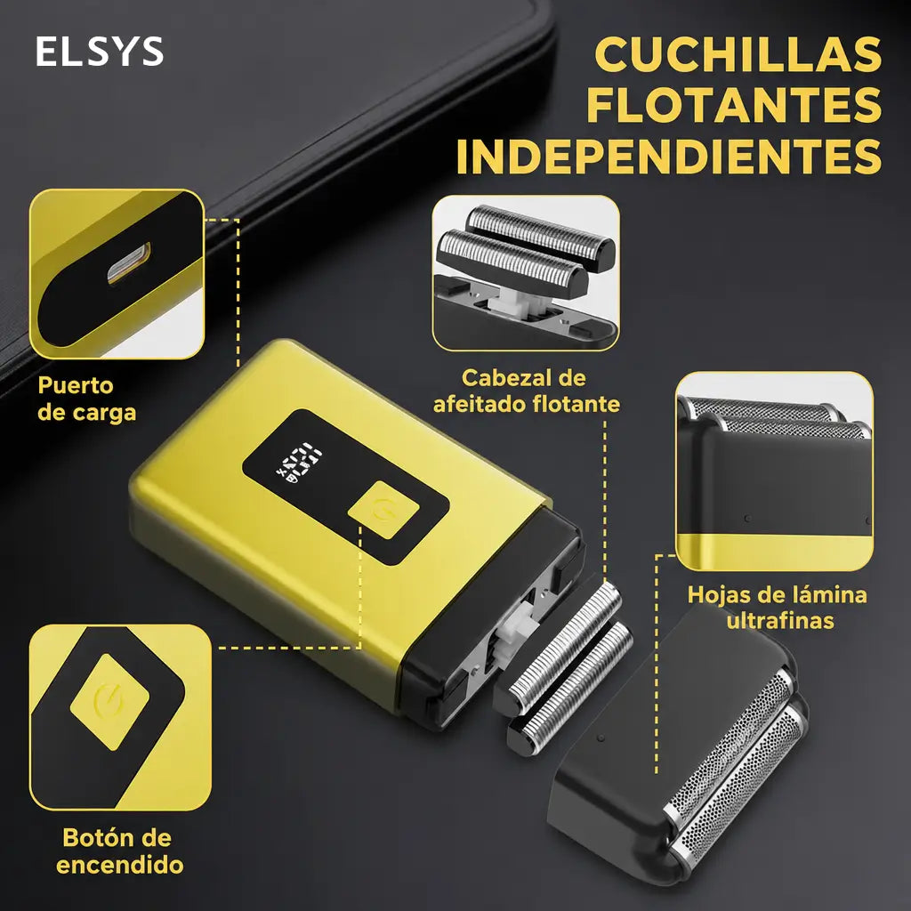 Kit cortadora de cabello y barba recargable USB con pantalla LCD, cuchilla ajustable y rasuradora para cuidado en casa diario masculino