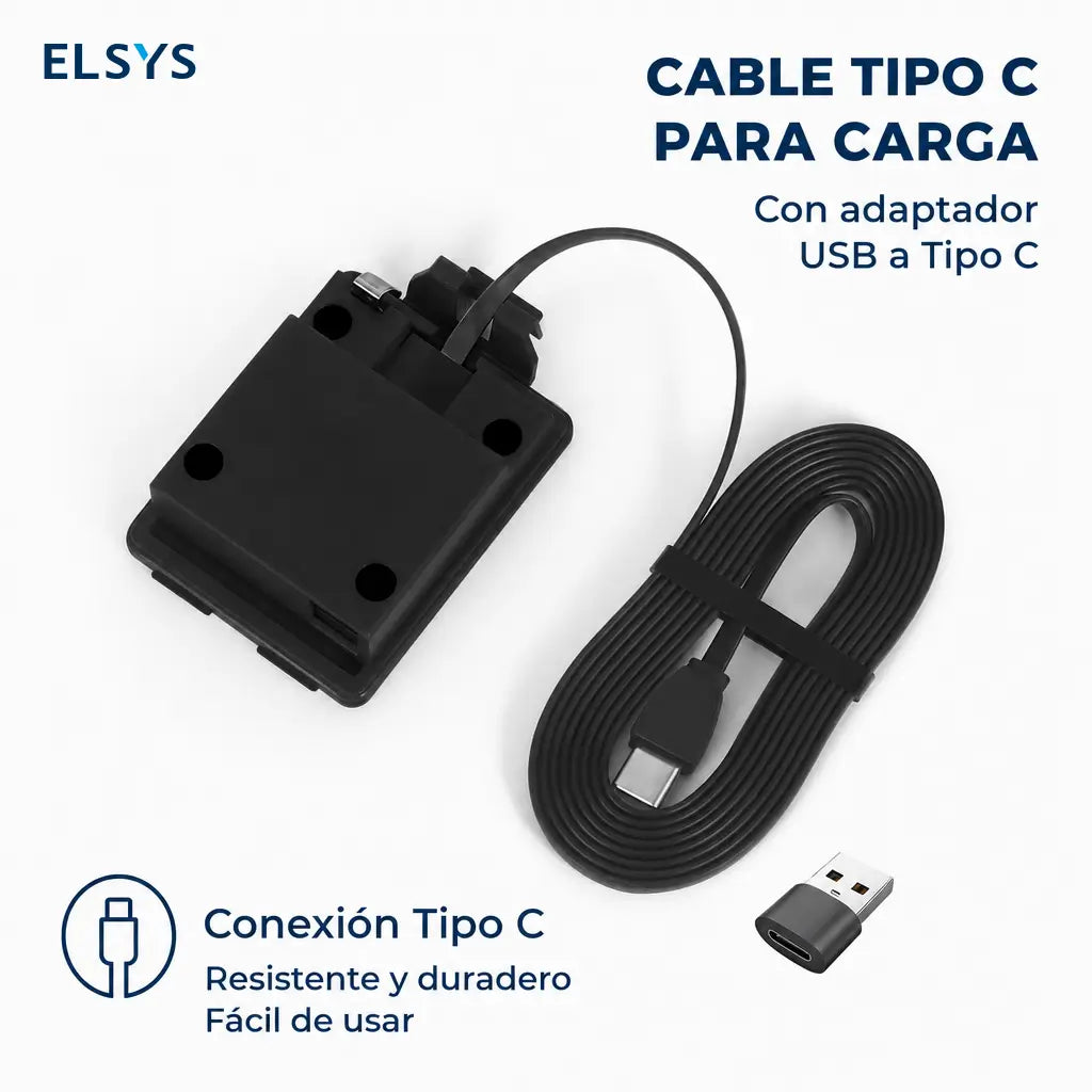 Baliza V16 geolocalizada con SIM y luz 360° certificada DGT para emergencias en carretera con Type-C y baterías AA del auto
