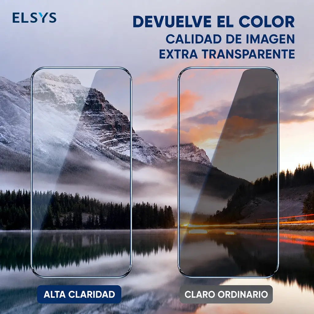 Protector de pantalla 2 piezas con vidrio 9H y ajuste edge-to-edge para iPhone y Samsung — privacidad o 8K HD