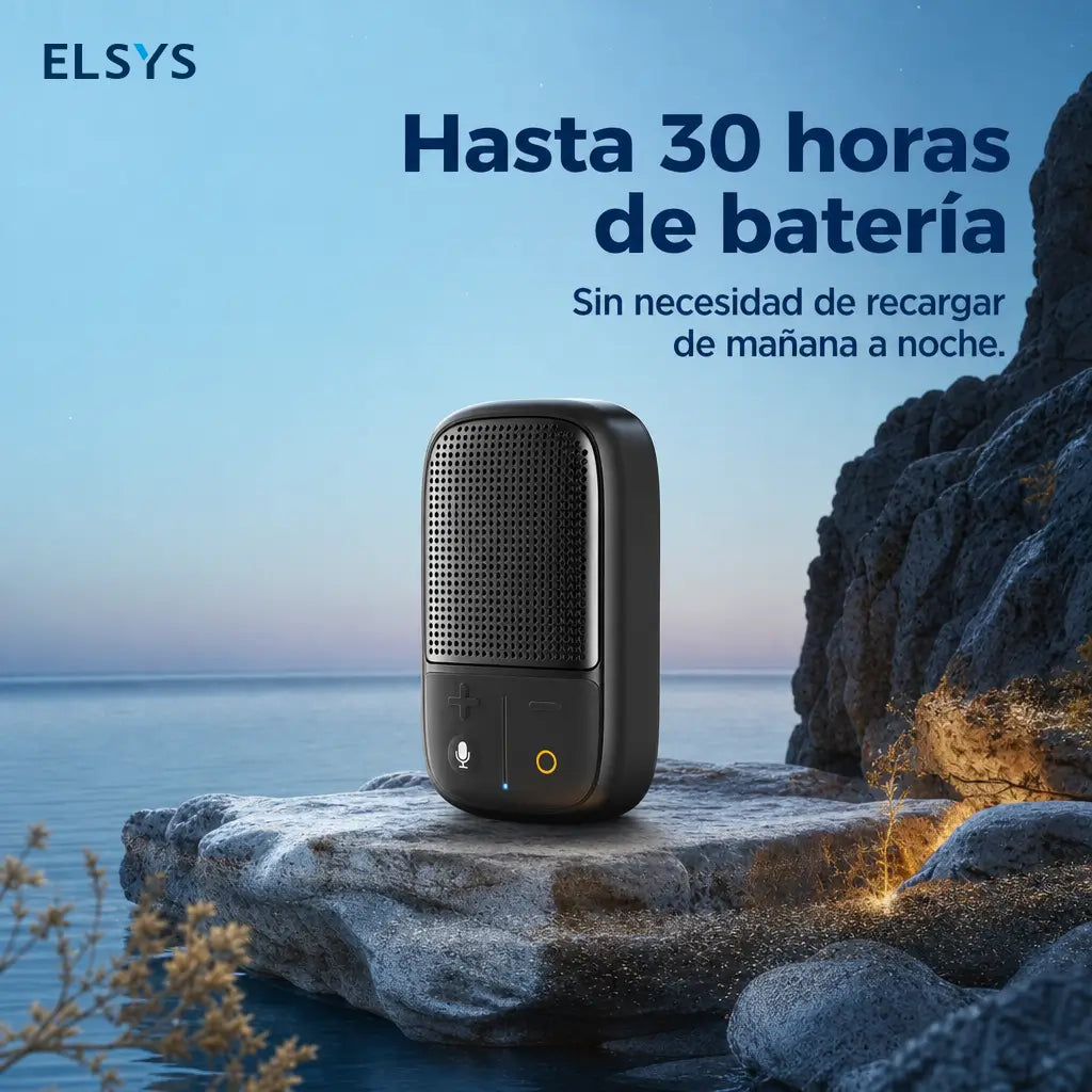 Bocina Bluetooth portátil con clip resistente al agua IPX7 y 30 h de batería para correr, viajar y actividades al aire libre