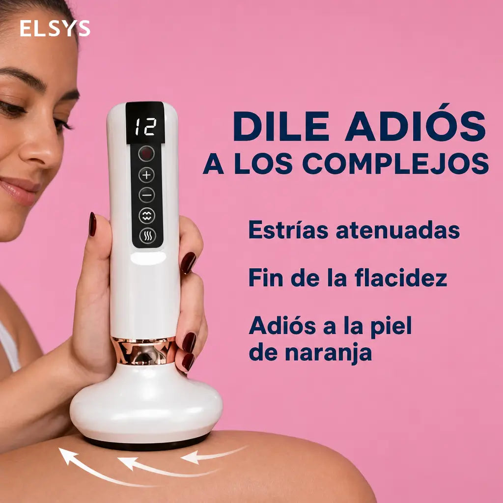 Masajeador anticelulitis con calor infrarrojo y pantalla LED para piernas, brazos y rutina corporal en casa de cuidado personal diario cómodo