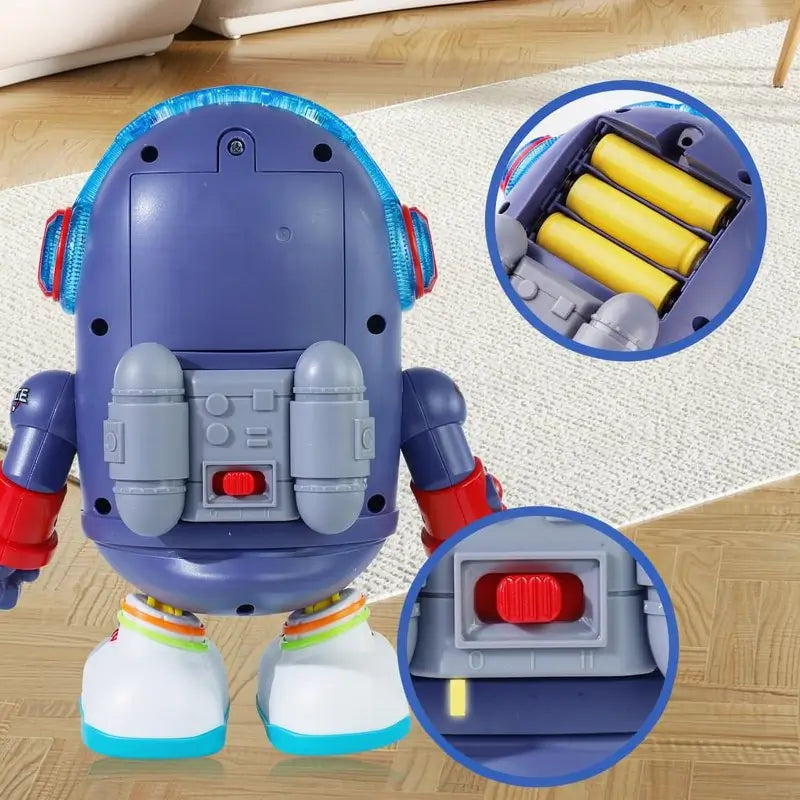 Pato Astronauta Bailarín Musical para Niños con Luces LED, Juguete Interactivo Caminante Regalo de Navidad para Todas las Edades