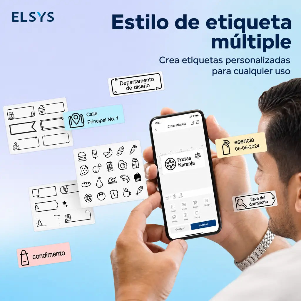 Mini etiquetadora térmica Bluetooth recargable sin tinta, con app, corte limpio y plantillas para frascos, documentos, regalos y útiles escolares personalizados