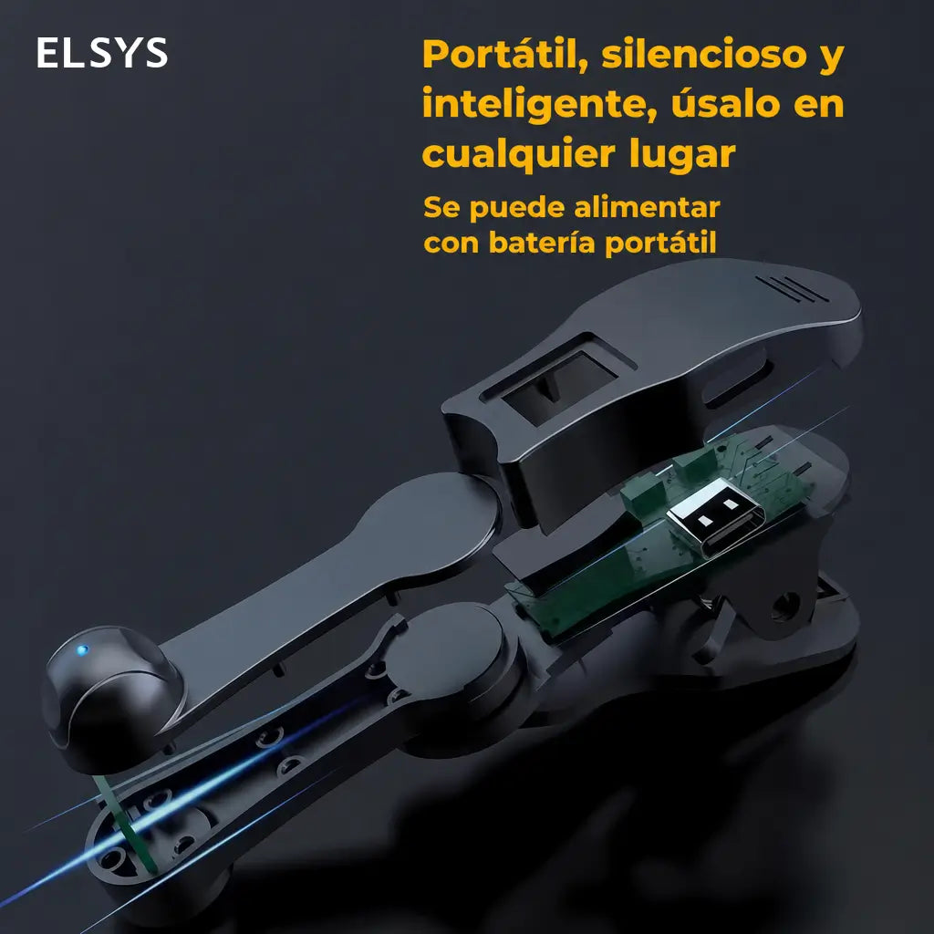 Soporte USB para celular con auto toque, rotación 180° y hasta 99 clics por minuto para juegos y transmisiones en vivo cómodas