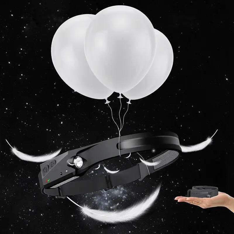 Lámpara de Cabeza Recargable 2 pzas, Linterna Frontal LED Gran Angular de 230° con Sensor de Movimiento para Adultos - Equipo de Camping, Impermeable para Senderismo, Correr, Reparaciones, Pesca y Ciclismo