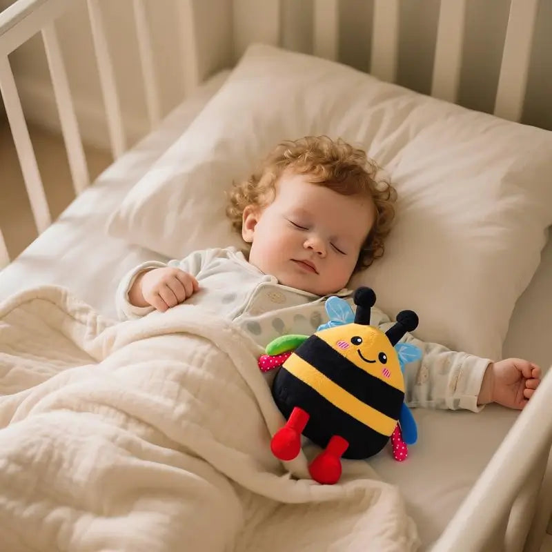 Juguete para Bebé de 6 a 12 Meses - Abeja de Peluche Musical que Gatea y Baila, Interactiva con 48 Canciones y Función de Repetir Voz, Ideal para Tummy Time y Estimulación Temprana