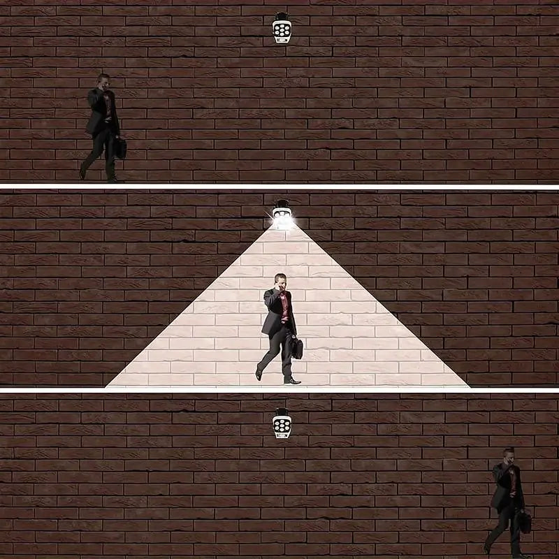 Lámpara Solar de Seguridad Tipo Cámara de Vigilancia 800LM con Sensor de Movimiento | Impermeable para Exterior