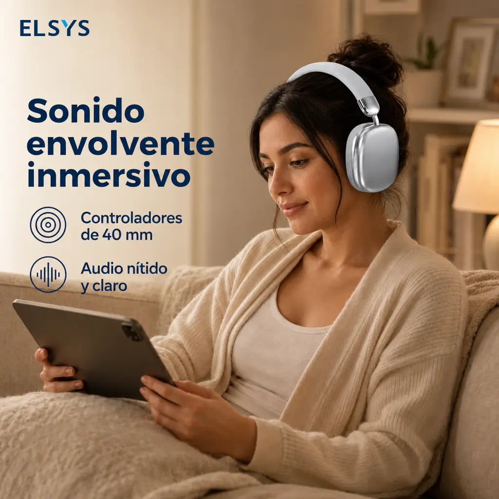 Audífonos Bluetooth 5.3 con cancelación de ruido, sonido HIFI y micrófono para gaming, música y llamadas en celular iPhone y Android