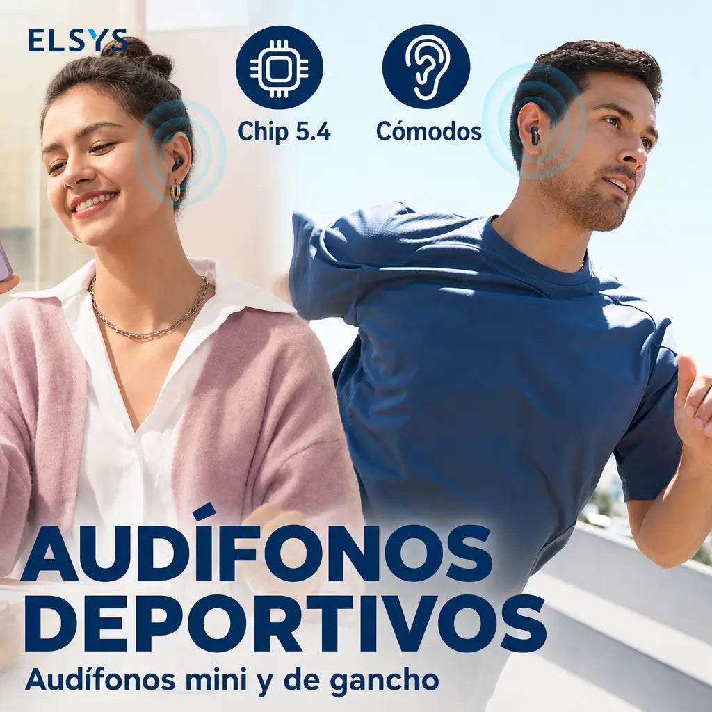 Audífonos Bluetooth 5.4 invisibles con micrófono y estuche compacto para dormir, trabajar, hacer ejercicio con control táctil y resistencia IPX5