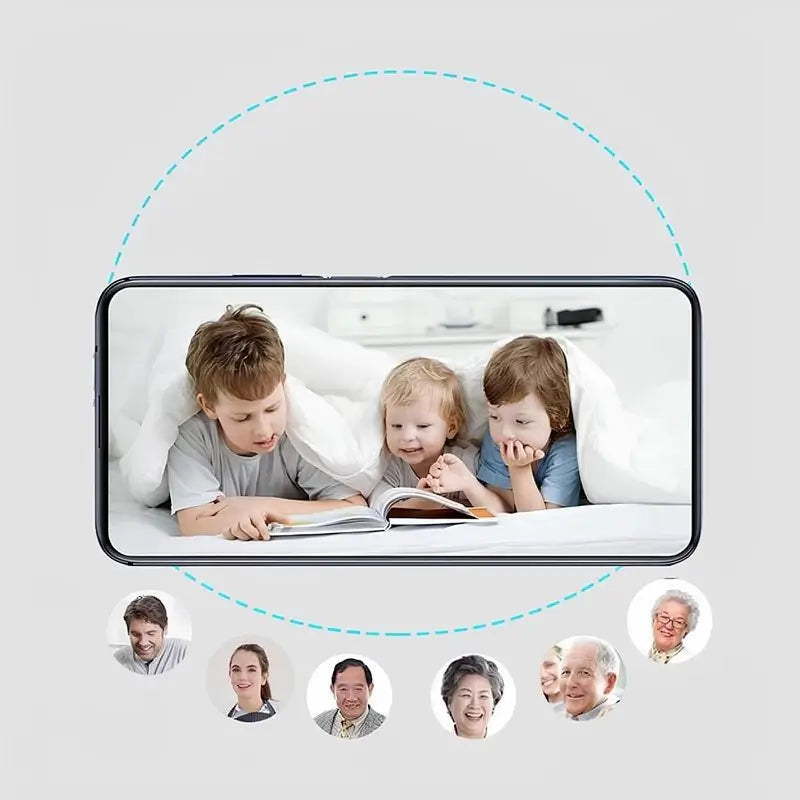 Cámara de Seguridad WiFi para Interiores, Mini Cámara Inalámbrica con Visión Nocturna, Monitor para Bebés y Mascotas, Alertas de Movimiento Remotas, Compatible con Celulares y Tablets