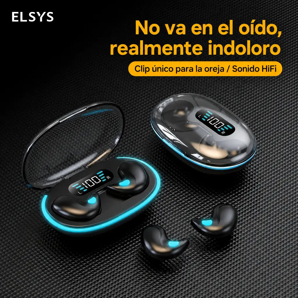 Audífonos Bluetooth 5.3 inalámbricos compactos con micrófono y aislamiento de ruido para llamadas, ejercicio y home office en celular y computadora