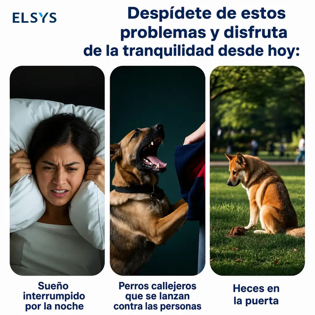 Dispositivo sónico recargable para entrenamiento canino con linterna LED y alcance de 9.1 m (30 ft) para ladridos diarios