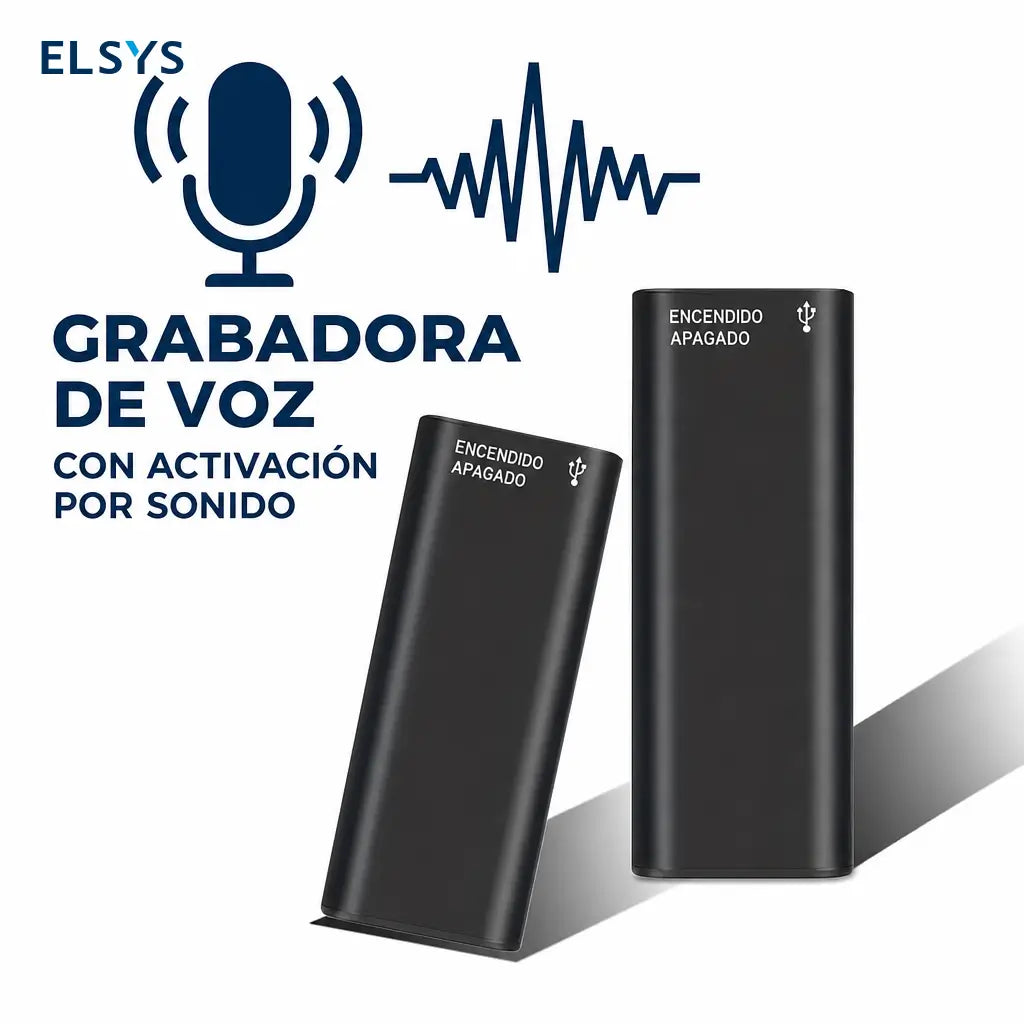 Grabadora digital de voz 8GB ultradelgada con activación por sonido, cancelación de ruido y reproducción para juntas, entrevistas y clases