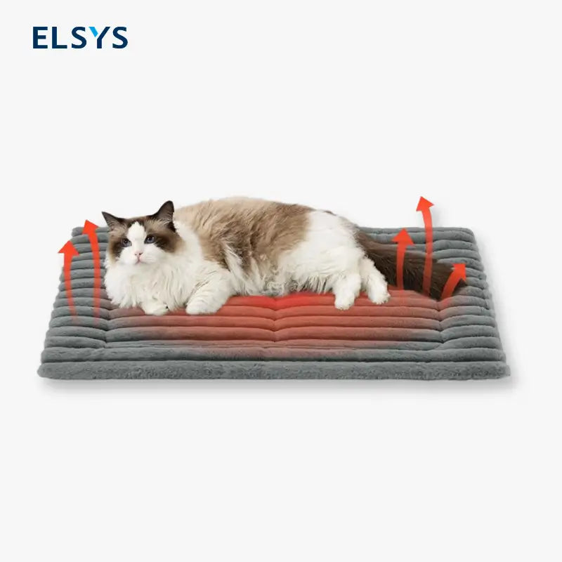 Cama Térmica Autocalentable para Mascota, Tapete Térmico para Perros y Gatos sin Electricidad, Almohadilla Suave Lavable Antideslizante para Interior y Exterior, Calentador de Pies para Escritorio