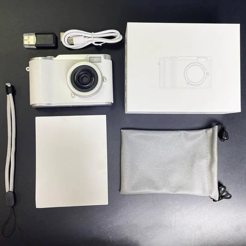 Cámara Digital Retro CCD para Estudiantes, Pantalla Plegable 1080P, Mini Cámara Fotográfica con Juegos y Filtros, Zoom Digital
