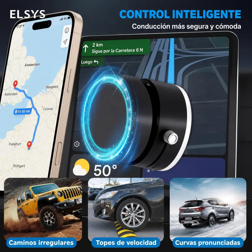 Base magnética de doble succión para celular, portátil y retráctil, ideal para tablero, parabrisas, escritorio y videollamadas en viajes con ajuste 360°