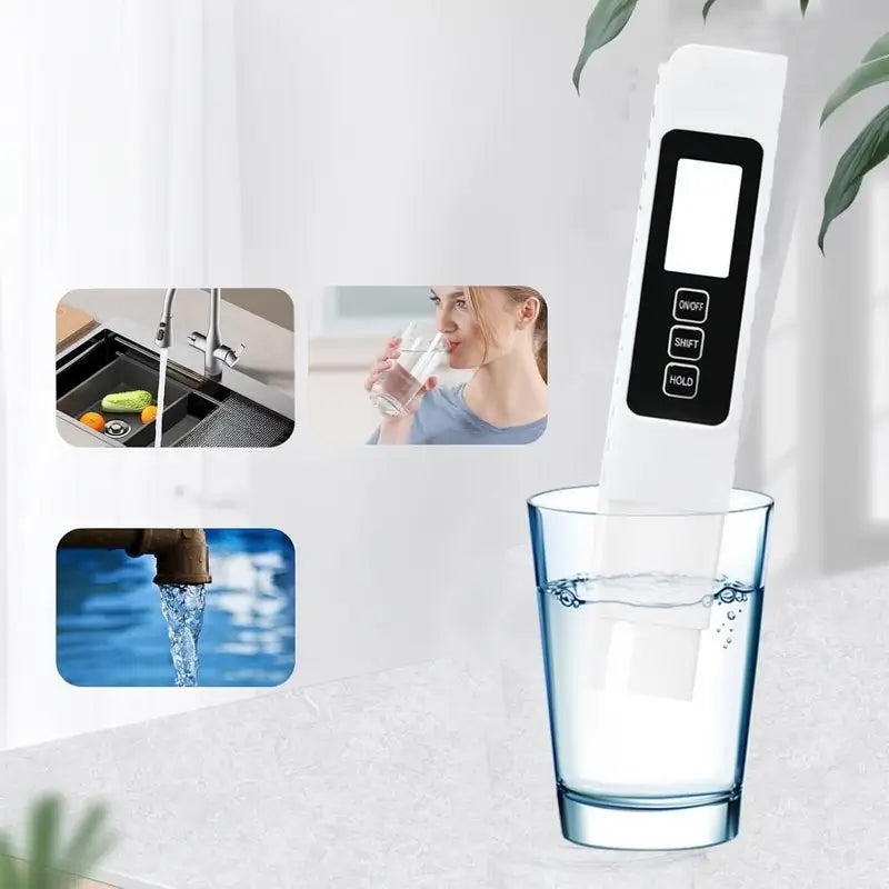 Medidor Digital de Calidad de Agua 4 en 1 - Probador de TDS, EC y Temperatura | Rango 0-9990 ppm | Ideal para Agua Potable, Ósmosis Inversa, Acuarios y Albercas
