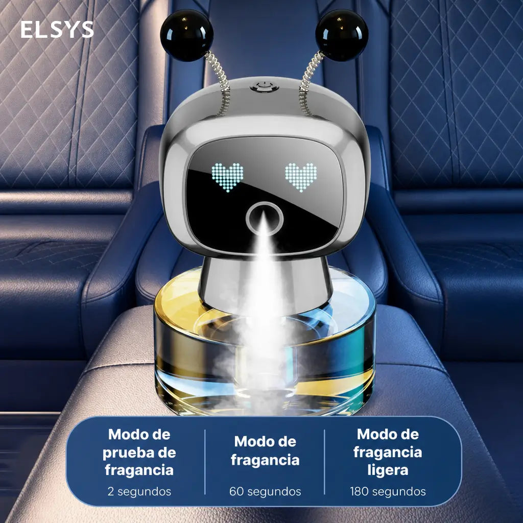 Difusor aromatizante inteligente para auto con sensor IA, spray USB recargable y fragancia cologne para casa y viajes de uso diario