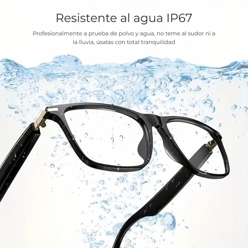 Lentes Inteligentes con IA, Traducción de 160 Idiomas, Audio para Hombre y Mujer, Micrófono y Altavoz, Llamadas HD y Música Hi-Fi, Manos Libres, Micas Fotocromáticas, Ideales para Ciclismo, Conducir y Viajes