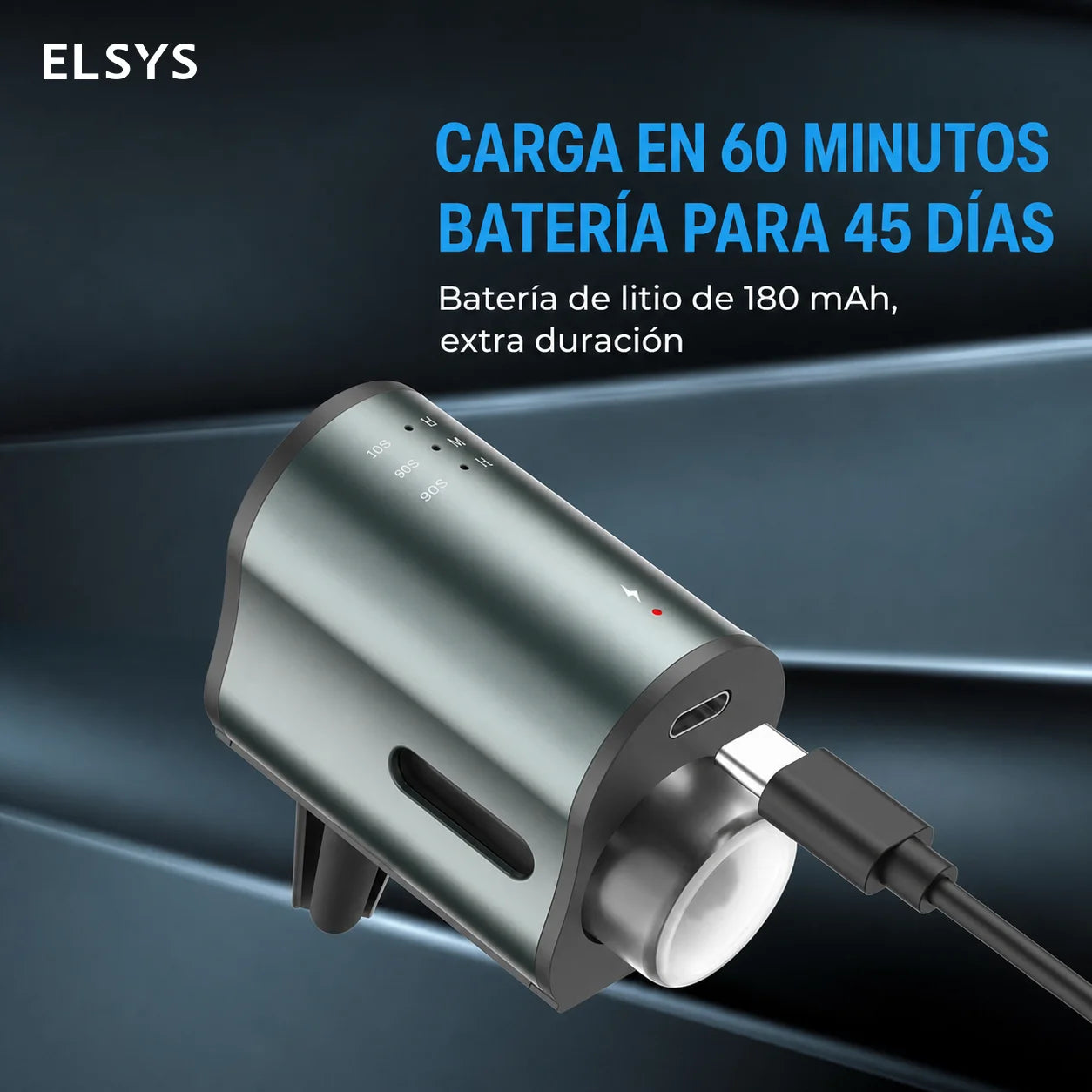 Difusor aromatizante inteligente para auto con 3 niveles de fragancia, batería de 45 días y clip para ventilas del aire acondicionado