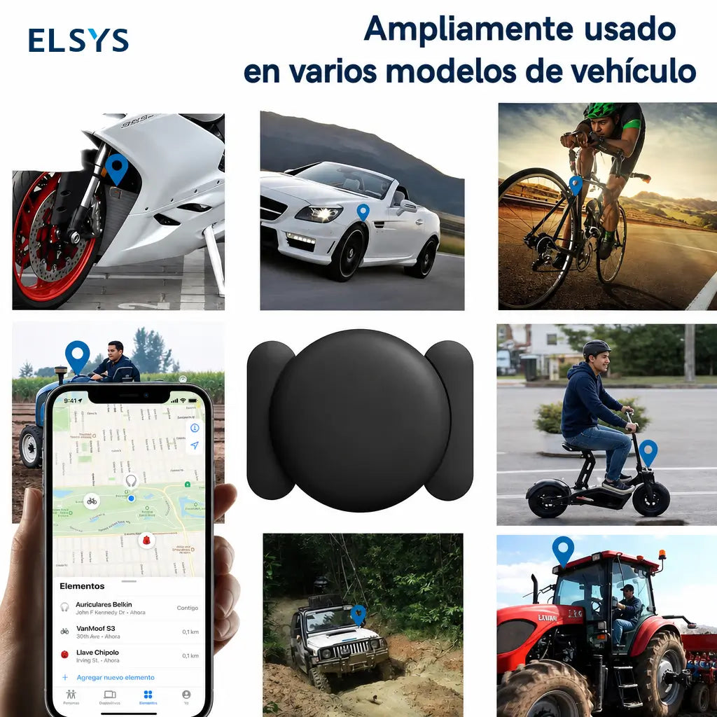 Localizador GPS compacto para auto con imán fuerte, sin mensualidades, resistente al agua para rastrear vehículos y objetos importantes desde tu celular