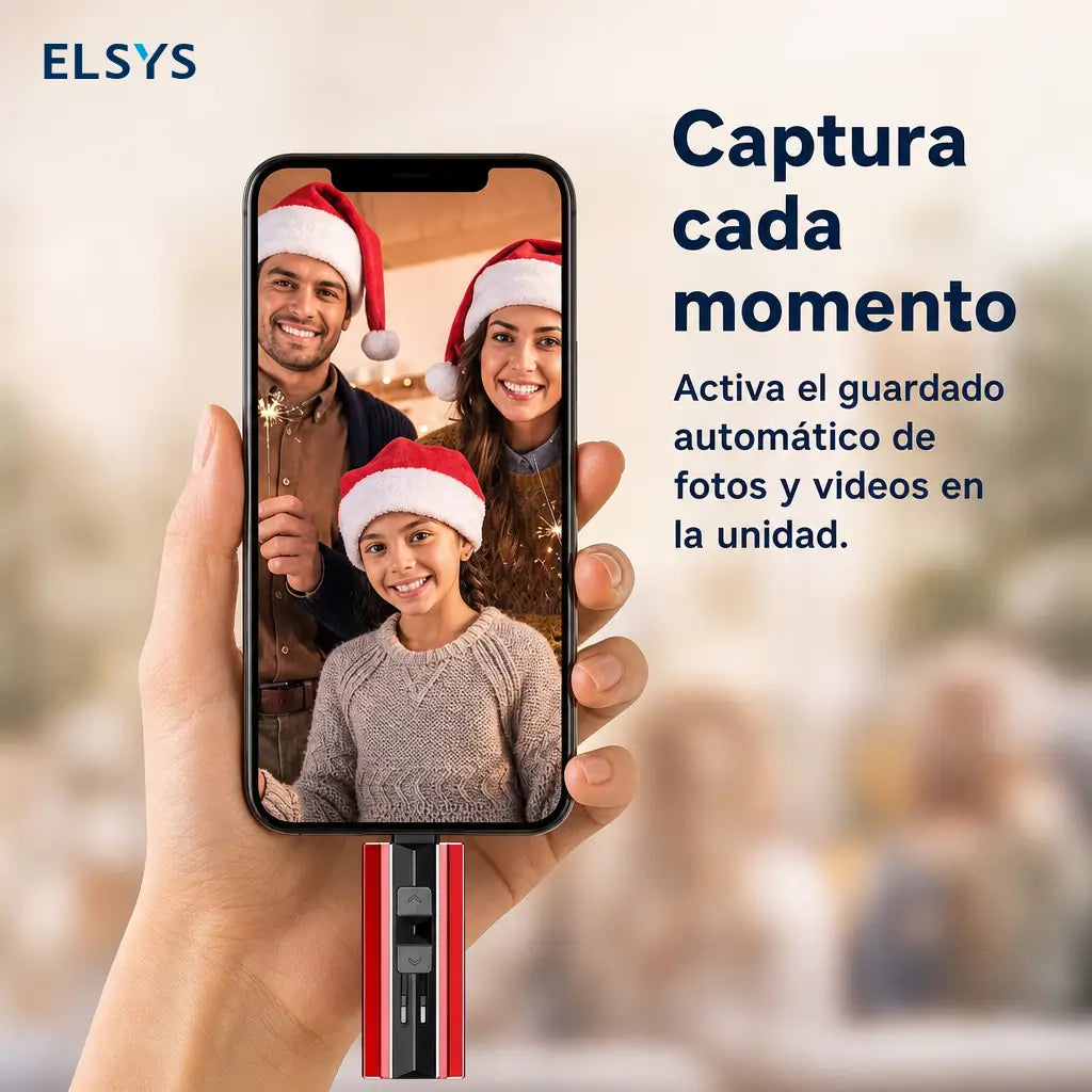 Memoria externa 512GB plug and play para iPhone, iPad, Android y computadora, guarda fotos, videos y documentos sin instalar aplicaciones
