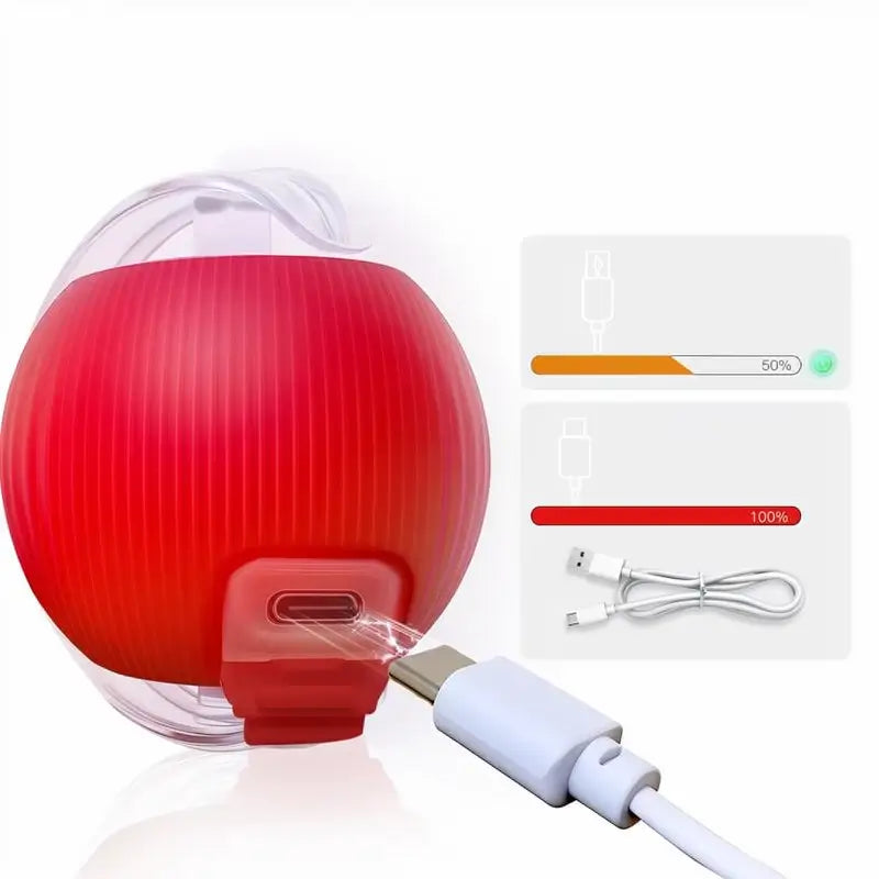 Juguete Interactivo para Gato y Perro con 2 Colas Adicionales, Pelota Giratoria y Accesorios para Mascota