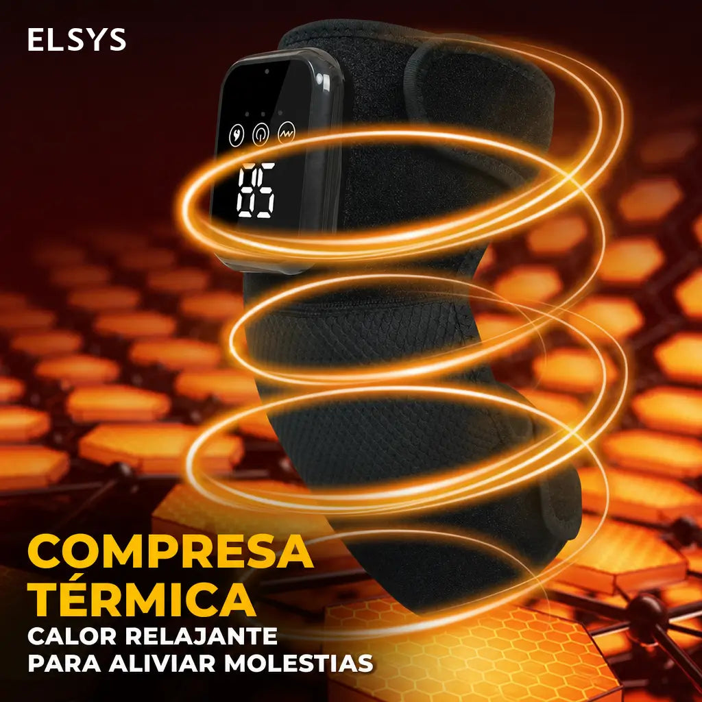 Rodillera eléctrica de masaje con moxibustión sin flama, temperatura ajustable y temporizador para relajar la rodilla después de actividad diaria