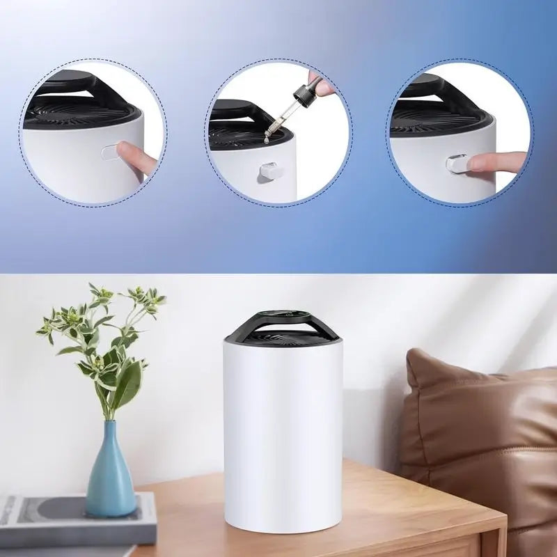 Purificador de Aire para Eliminar Virus, Alérgenos, Polvo y Gérmenes | Diseño Silencioso Seguro para Bebés y Mascotas