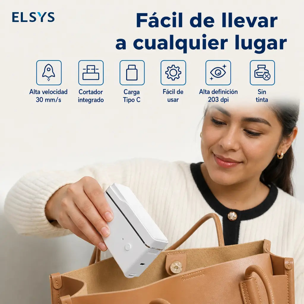 Mini etiquetadora térmica Bluetooth recargable sin tinta, con app, corte limpio y plantillas para frascos, documentos, regalos y útiles escolares personalizados