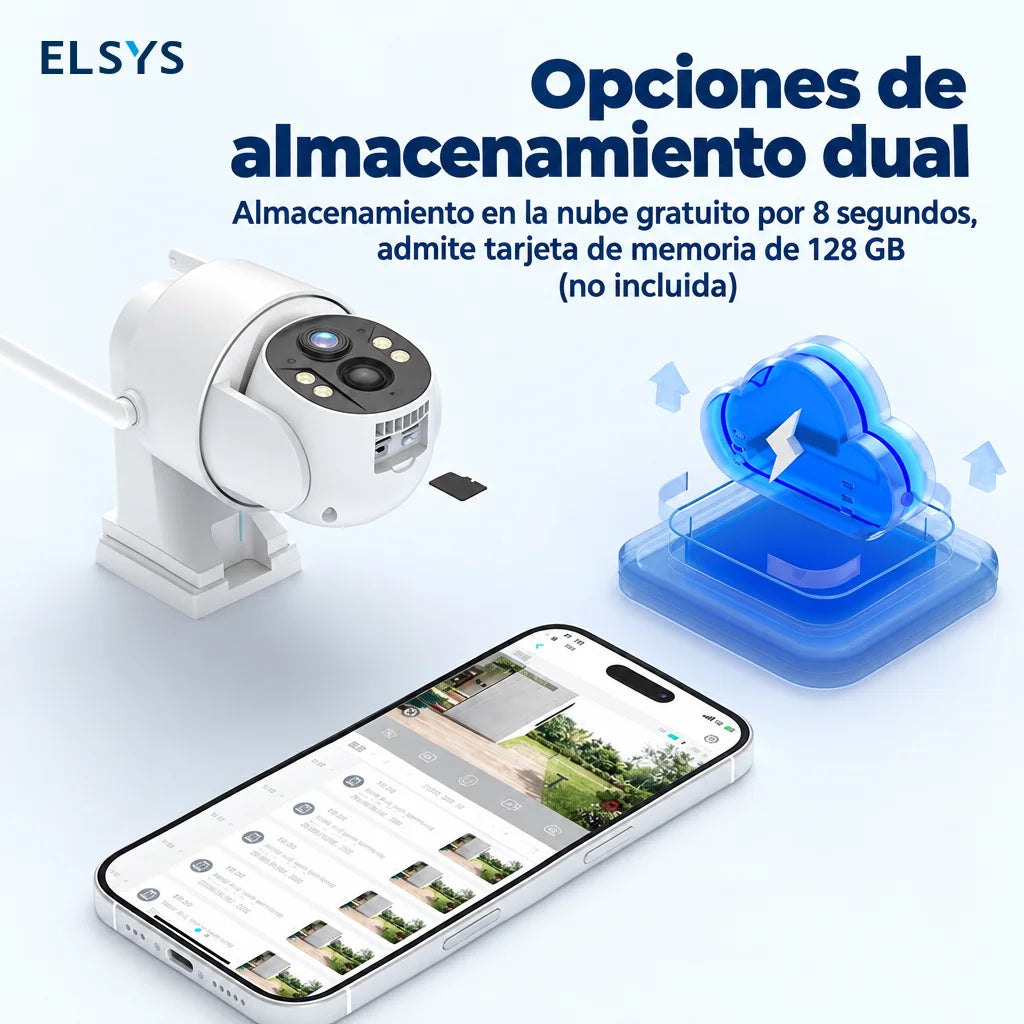 Cámara de seguridad solar 4G con visión nocturna