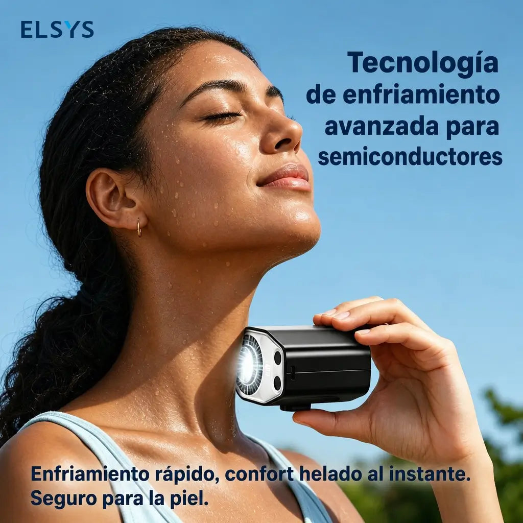 Ventilador portátil con clip y enfriamiento semiconductor, 100 velocidades y batería 3000mAh para auto, escritorio y viajes diarios con pantalla LED