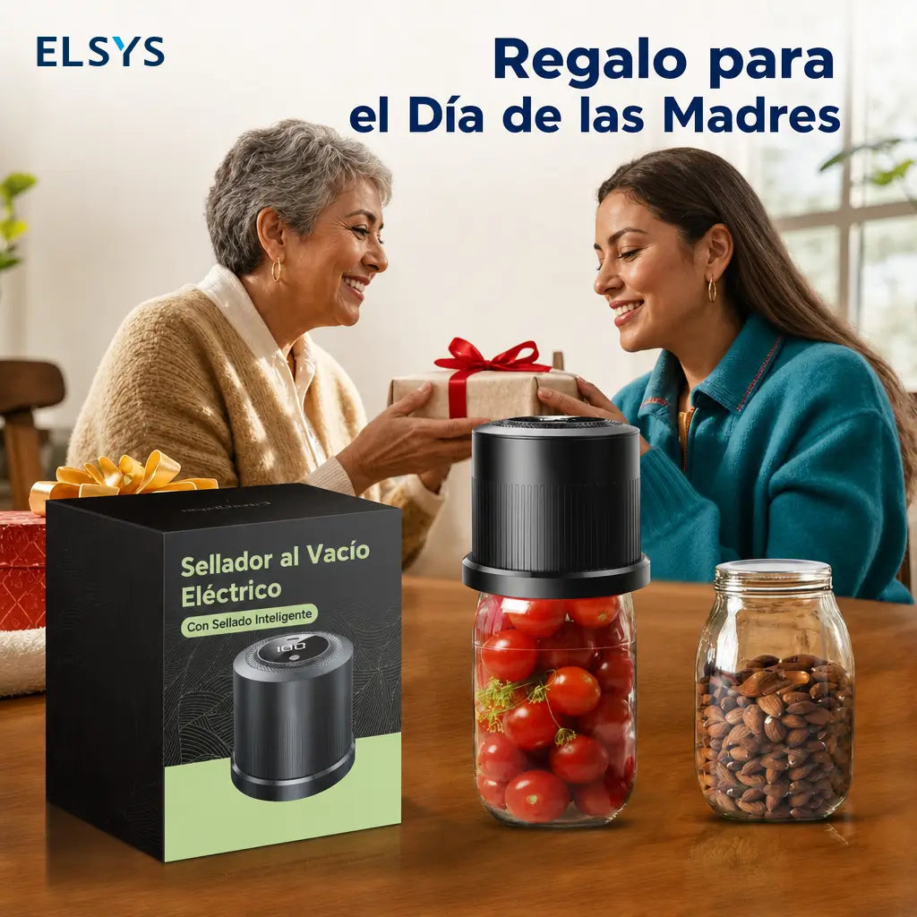 Kit sellador al vacío eléctrico para frascos Mason de boca ancha y regular, bolsas y botellas, conservación automática de alimentos en casa