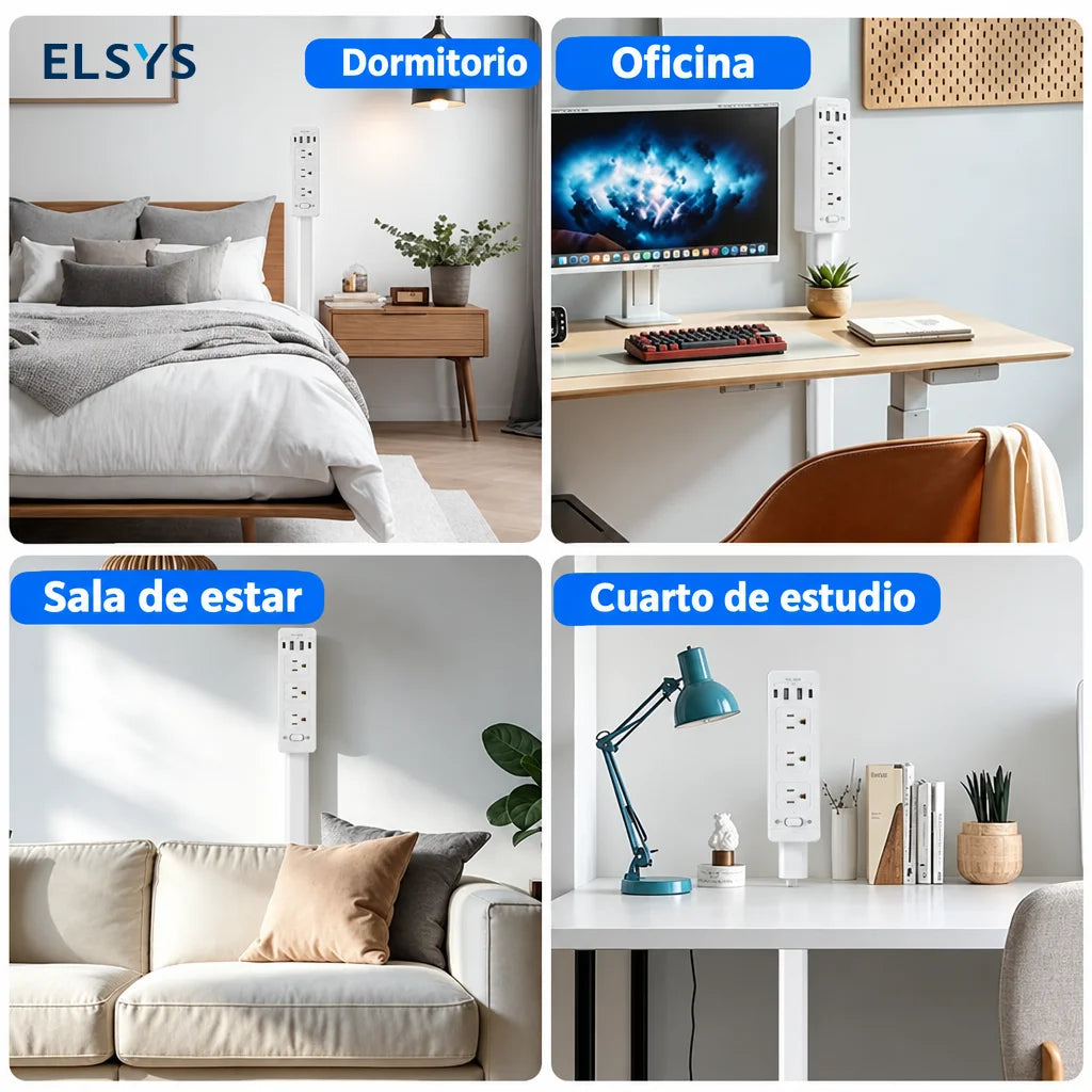 Extensor de contacto ajustable con base giratoria