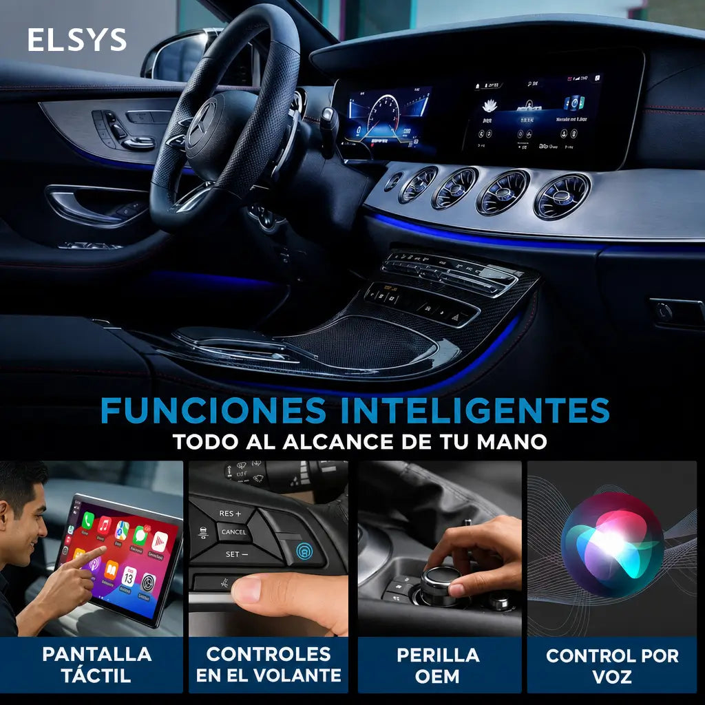 Mini dongle USB inalámbrico para convertir CarPlay y Android Auto cableado, ideal para navegación, música y llamadas manos libres en el auto