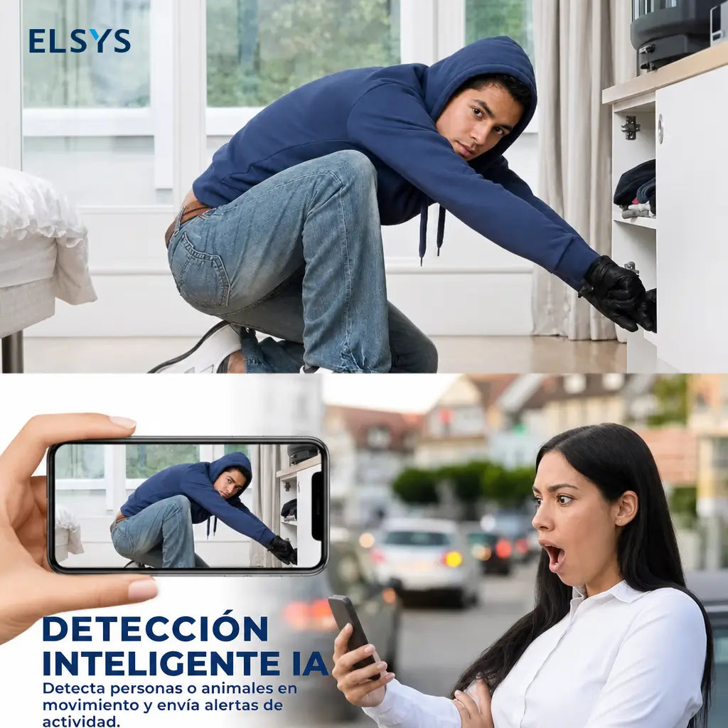 Cámara de seguridad WiFi mini con visión nocturna infrarroja para monitorear casa, bebés, mascotas y cochera desde el celular en tiempo real