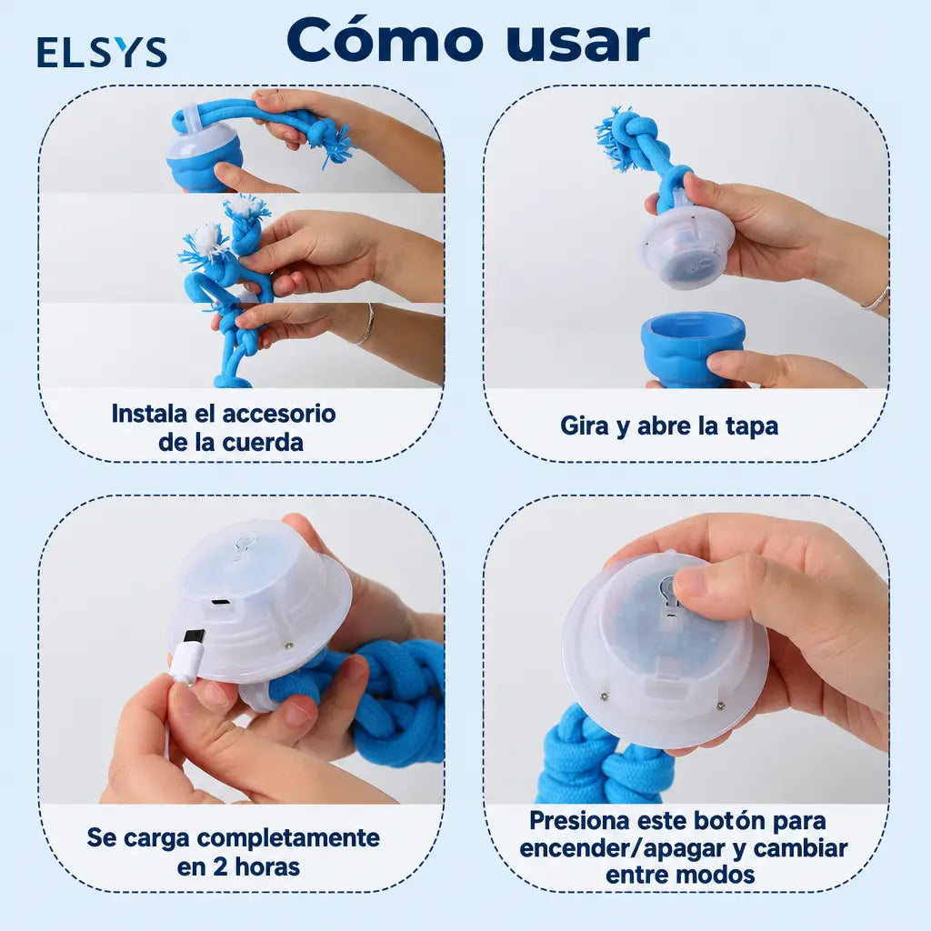 Pelota interactiva para perro y gato con movimiento, sonido y carga USB para juego diario, entrenamiento activo y compañía en casa