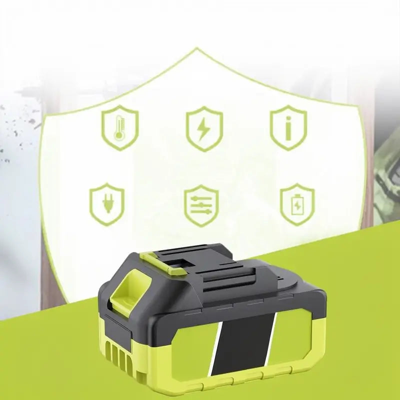 Batería de Litio Recargable de 21V Máx 4.0Ah, Batería de Repuesto de Alta Capacidad para Herramientas Inalámbricas de 21V – Compatible con Sopladores, Hidrolavadoras, Motosierras y Más (1 Paquete) Idea de Regalo Ideal