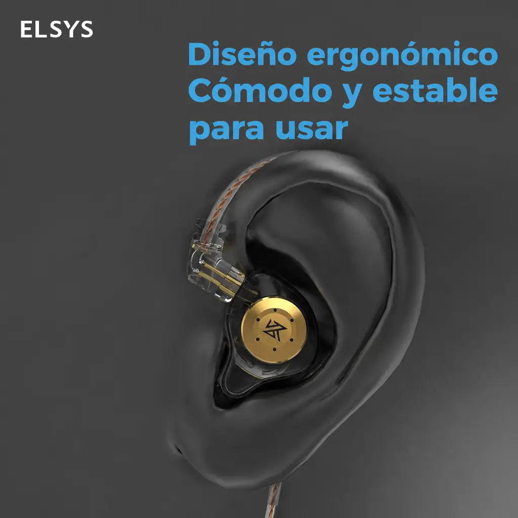 Audífonos in ear EDX Pro con micrófono, cable desmontable y sonido Hi-Fi para gaming, música y llamadas en celular, PC y consola
