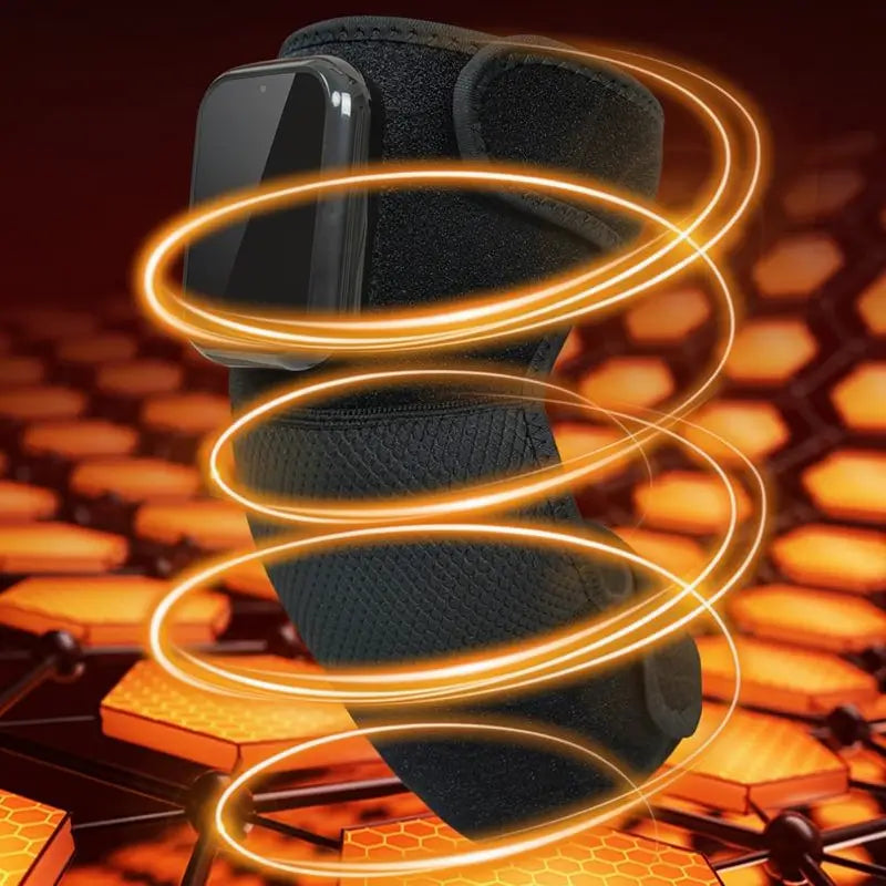Rodillera de Masaje con Calor y Vibración 3D, Masajeador Térmico Inalámbrico para Alivio del Dolor con Terapia de Luz y Control de Temperatura Inteligente