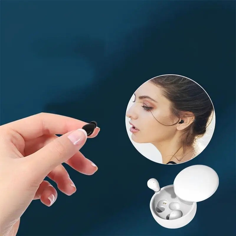 Mini Audífonos Invisibles Bluetooth 5.4 Inalámbricos In-Ear Deportivos con Cancelación de Ruido y Audio para Gaming