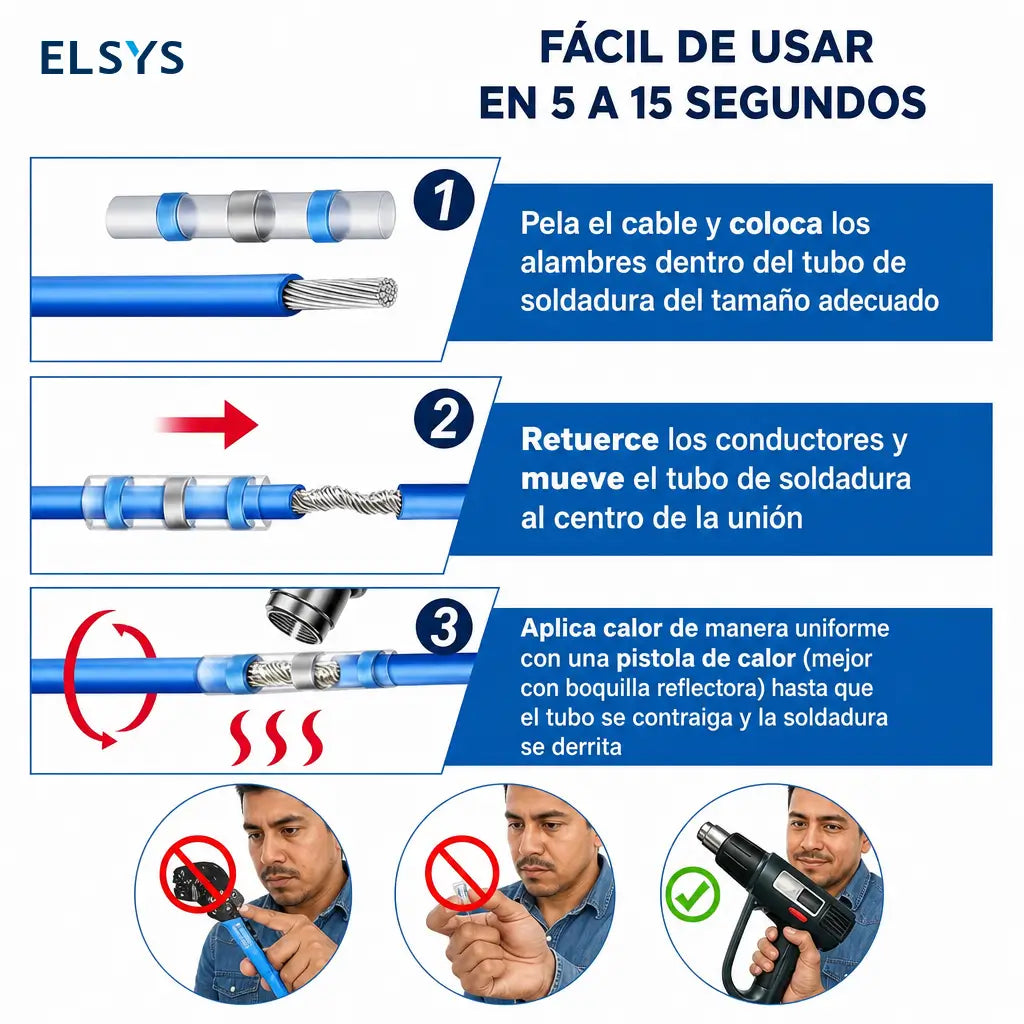 Kit de 300 conectores termocontráctiles con soldadura y sello impermeable para cableado automotriz