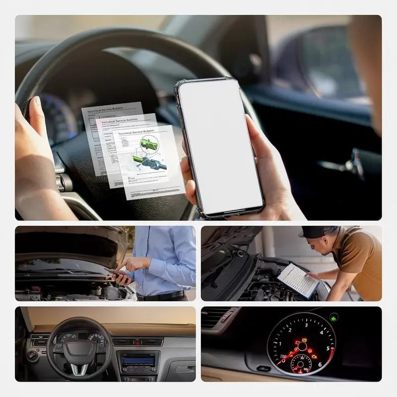 Escáner OBD2 Bluetooth para Auto, Herramienta de Diagnóstico Automotriz y Lector de Fallas Profesional