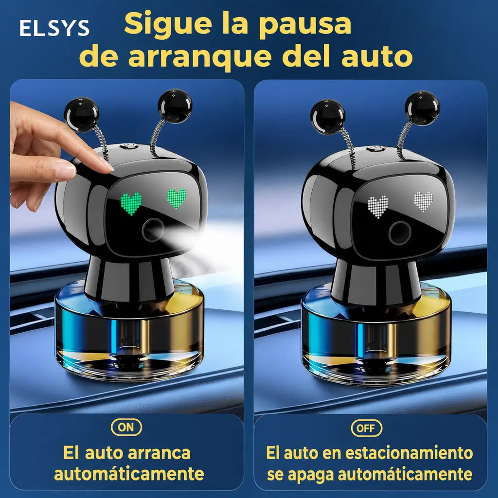 Difusor aromatizante inteligente para auto con sensor IA, spray USB recargable y fragancia cologne para casa y viajes de uso diario