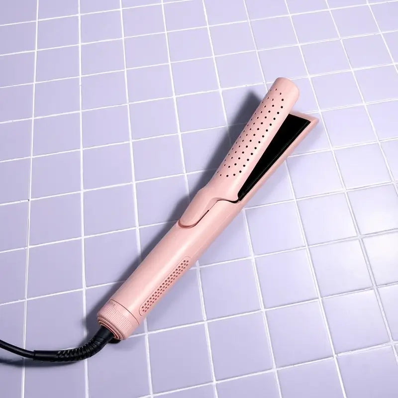 Estilizador de Cabello 2 en 1 con Flujo de Aire, Plancha y Rizadora