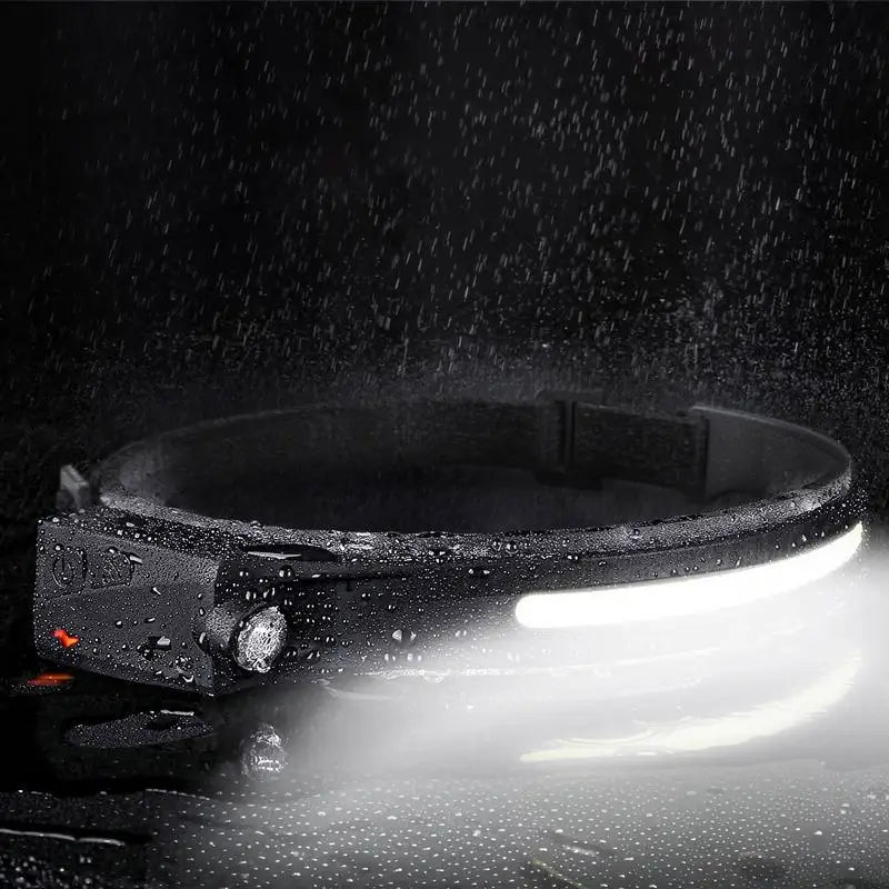 Lámpara de Cabeza Recargable 2 pzas, Linterna Frontal LED Gran Angular de 230° con Sensor de Movimiento para Adultos - Equipo de Camping, Impermeable para Senderismo, Correr, Reparaciones, Pesca y Ciclismo