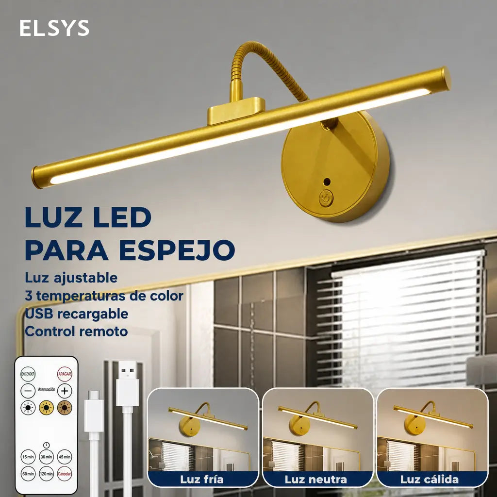 Lámpara de pared recargable USB para cuadros con control remoto, luz ajustable y rotación 360° para arte y decoración interior